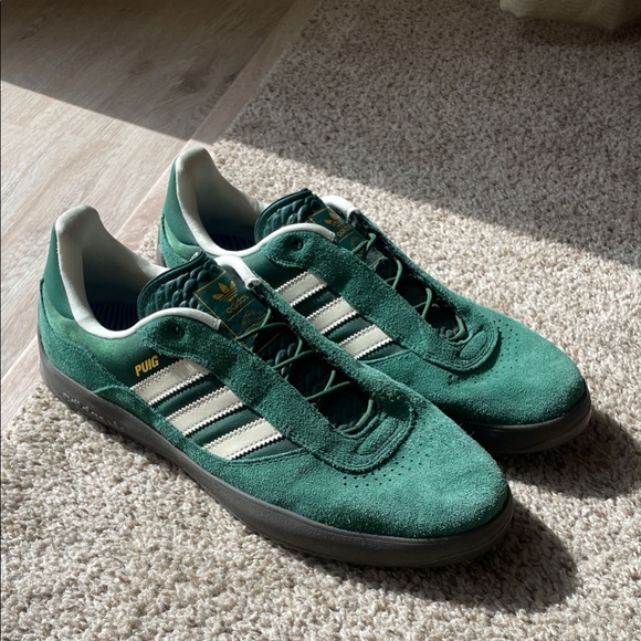 adidas Other - adidas Puig Dark Green/Ivory Gum Skateboard Shoes Sneakers Mens Size 10.5